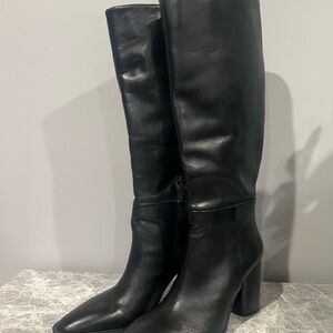 Women's Black Knee-High Boots